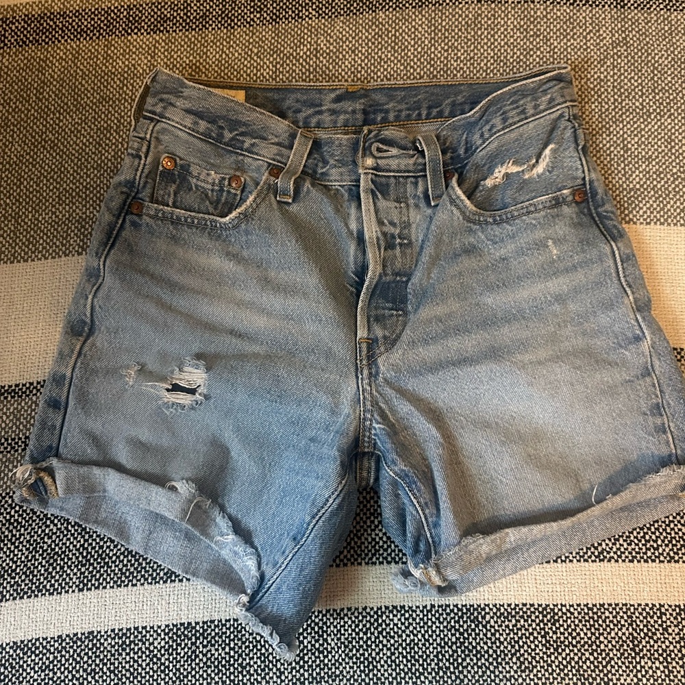 Levi's Premium Blue Denim Shorts